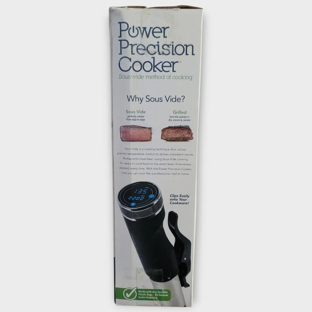Trister Power Precision Sous Vide Method of Cooking Circulator Cooker With Rack